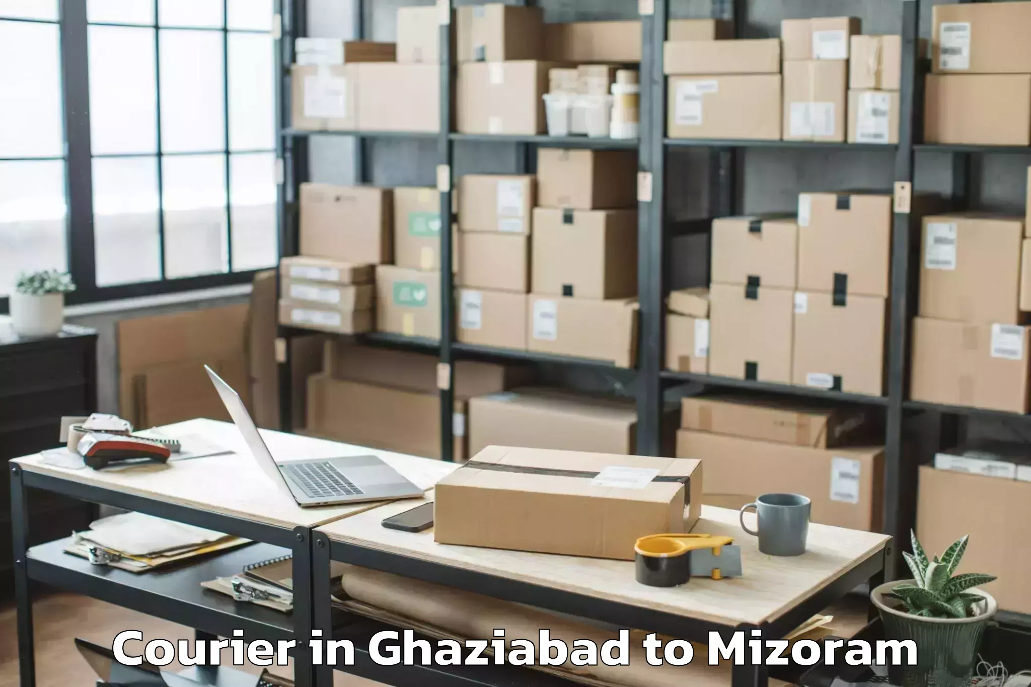 Reliable Ghaziabad to Hnahthial Courier